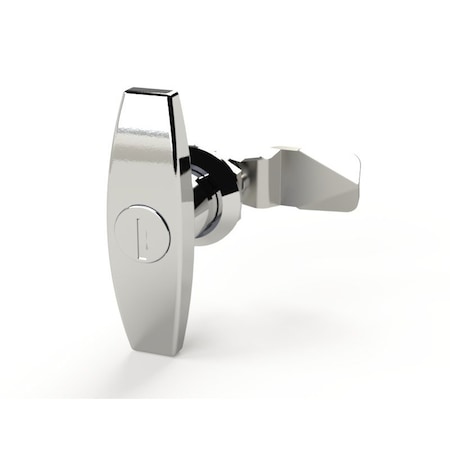 Saginaw Control & Engineering Key-Locking T Handle Chrome SCE-ELKLT